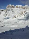 Klick! Groesser >Canazei Belvedere Richtung Pordoi